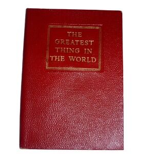 Vintage Collins Miniature Book Greatest Thing in the World Henry Drummond Red